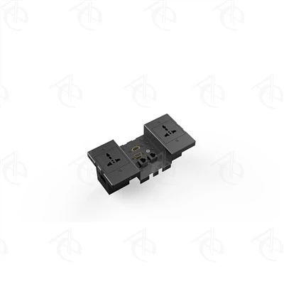 Rektangeltyp Flip Cover Plate 2+3 Multimedia Desktop Socket